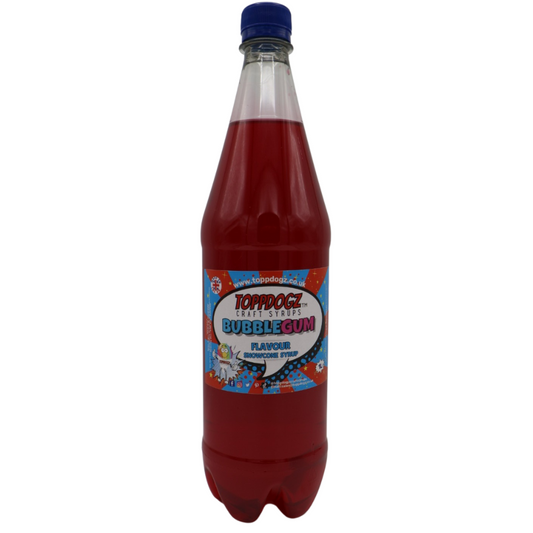 Snowcone Syrup Pink Bubblegum 1L