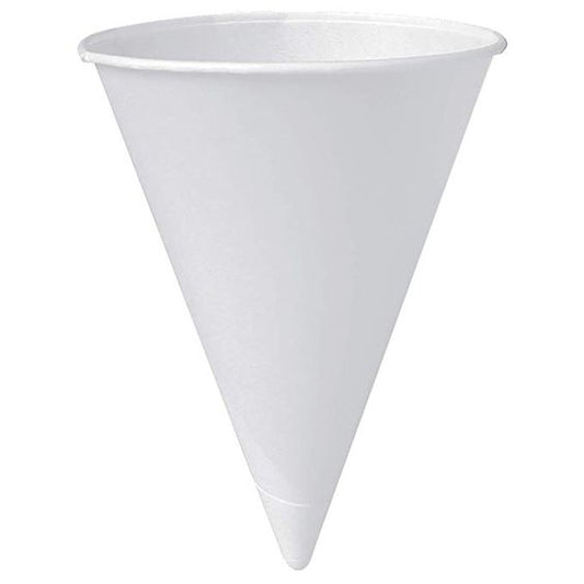 4oz leak proof Waxed Paper Cones for Snow Cones x 200